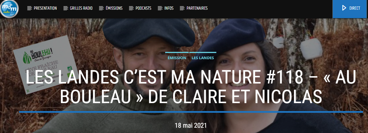 Au bouleau! Sève de bouleau des landes de gascogne dans le Canard gascon